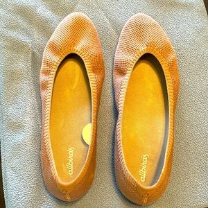 Beige Knit Ballet Flats, Slip-On, Machine Washable Made with Natural Materials